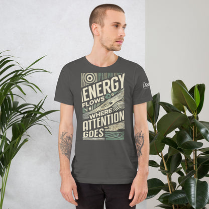 Energy Flows T-Shirt - Practicing Energy's Practitioners of Masculine Energy Wear Collection