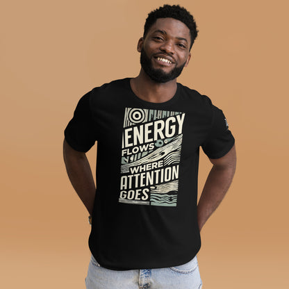 Energy Flows T-Shirt - Practicing Energy's Practitioners of Masculine Energy Wear Collection