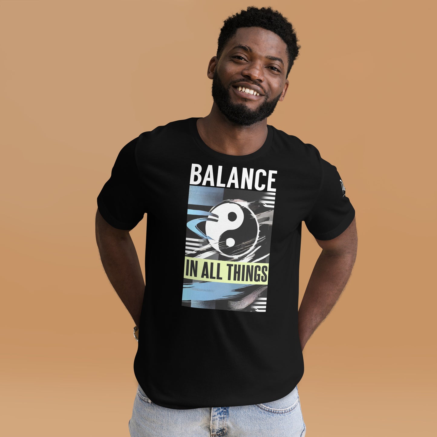 Balance In All Things T-Shirt - Practicing Energy's Practitioners of Masculine Energy Wear Collection