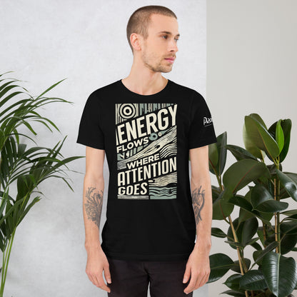 Energy Flows T-Shirt - Practicing Energy's Practitioners of Masculine Energy Wear Collection