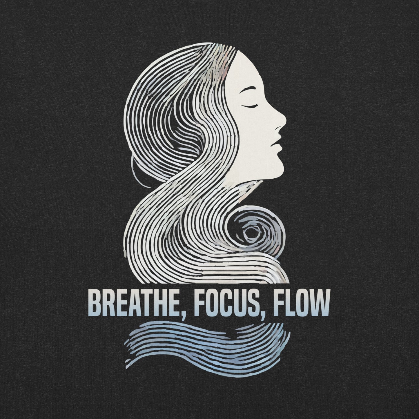 Breathe, Focus, Flow T-Shirt - Practicing Energy's Practitioners of Masculine Energy Wear Collection