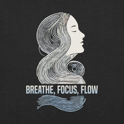 Breathe, Focus, Flow T-Shirt - Practicing Energy's Practitioners of Masculine Energy Wear Collection