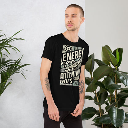 Energy Flows T-Shirt - Practicing Energy's Practitioners of Masculine Energy Wear Collection