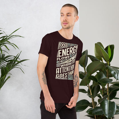 Energy Flows T-Shirt - Practicing Energy's Practitioners of Masculine Energy Wear Collection